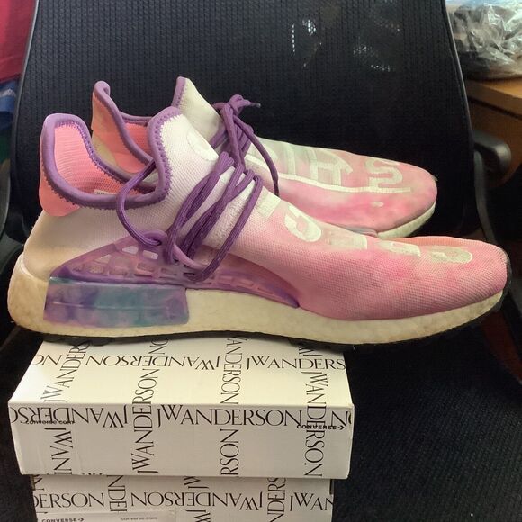 adidas Human Race NMD Pharrell Holi Festival (Pink Glow) size 12 shoes sneakers